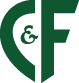 C&F wordmark green