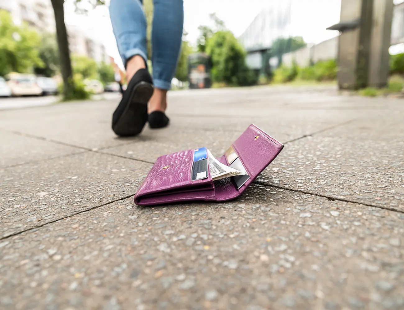 wallet on ground