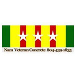 Nam Veteran Concrete Logo